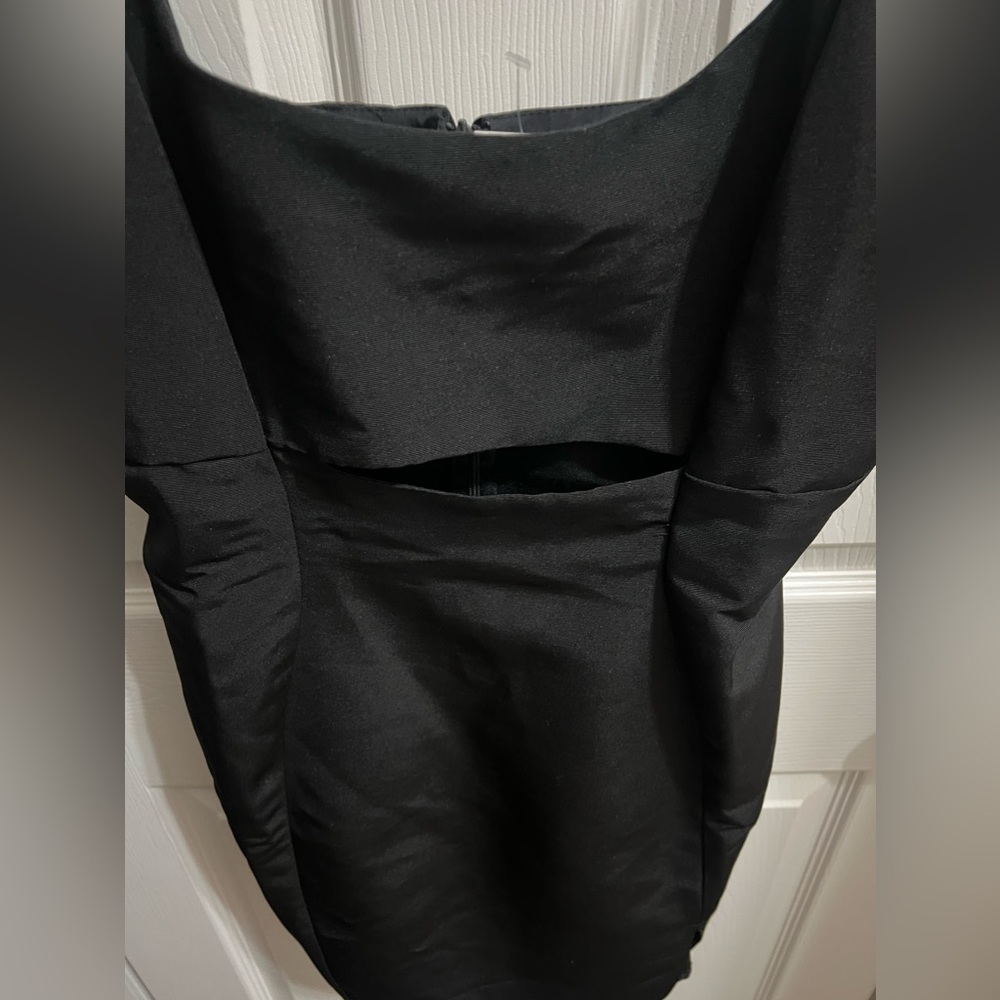 Black Sleeveless Cut Out Mini Dress ASOS Size 10 (14 UK) NWT - Picture 6 of 13
